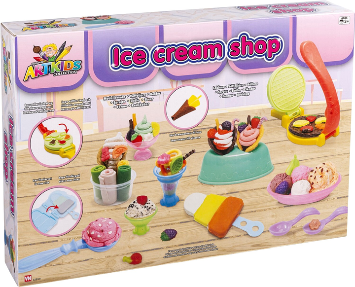 Zestaw do lepienia ArtKids Modellervoks Ice-cream shop (5701719328595) - obraz 1