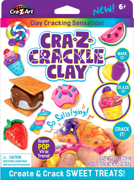 Masa plastyczna do lepienia Cra-Z-Art Crackle Clay Sweet Treats (0884920250734) - obraz 1