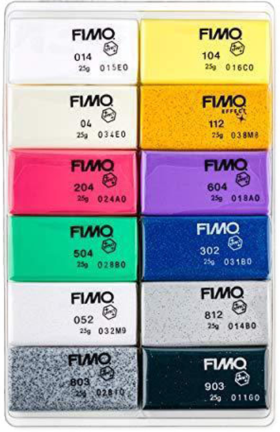 Zestaw glinki polimerowej Fimo Effect 12 kolorów (4007817053461) - obraz 2