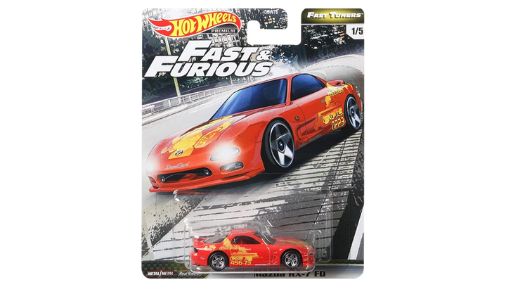 Машинка Premium Hot Wheels Mazda RX-7 FD Fast & Furious 1:64 GJR65