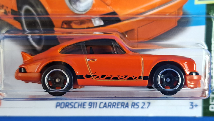 Машинка Базовая Hot Wheels '75 Porsche 911 Carrera RS 2.7 Retro Racers 1:64 HKJ82 Orange - изображение 3