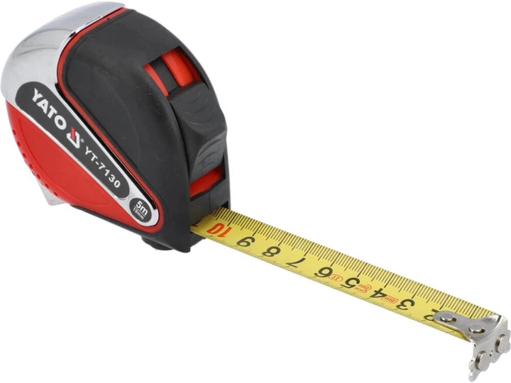 Miarka stalowa YATO z nylonową powłoką i magnetycznym końcem, 5 m x 19 mm (YT-7130) - obraz 3