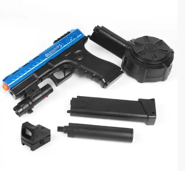 Пистолет GLOCK 19 оптический прицел, лазер, 2 режима, 3 магазина