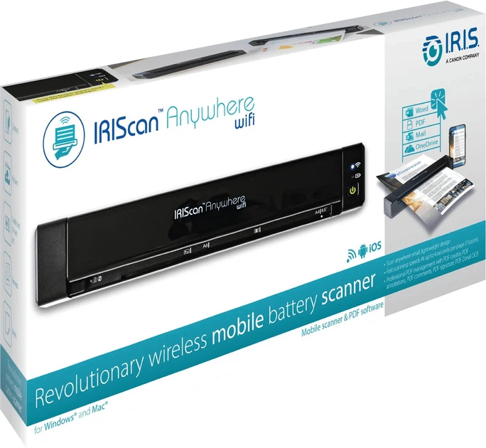 Skaner Canon IRIScan&nbsp;Anywhere 6 Wi-Fi Simplex (5420079900950) - obraz 7