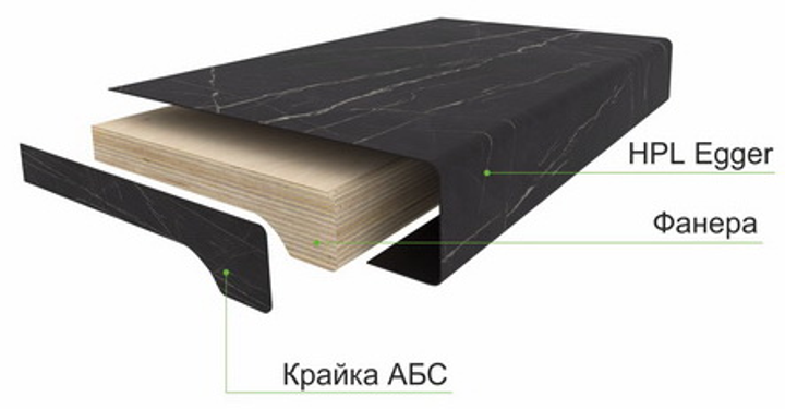 Підвіконня Alber Кераміка Тессина 500х1000 мм - зображення 2
