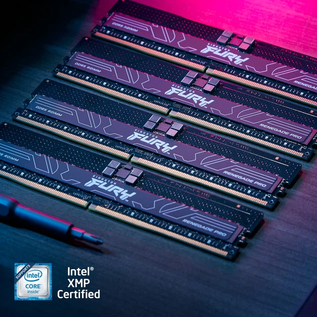 Pamięć RAM Kingston Fury DDR5-5600 32768MB PC5-44800 Renegade Pro EXPO ECC Registered 2Rx8 Black (KF556R28RBE2-32) - obraz 6