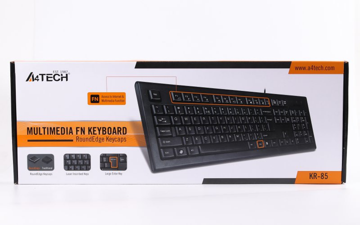 Клавиатура A4Tech KR-85 USB, черная – фото, отзывы, характеристики в ...
