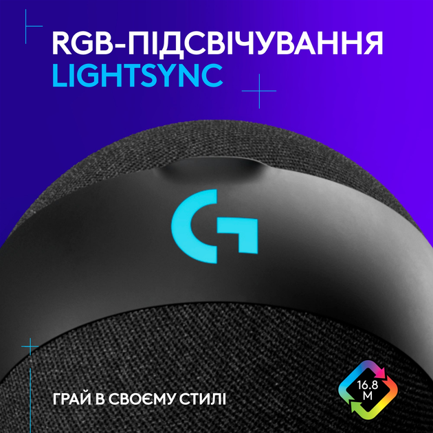 Мікрофон Logitech G Yeti Orb RGB Gaming Mic with Lightsync Black (988-000551) - зображення 2