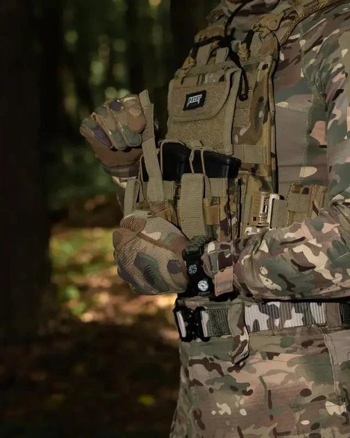 Плитоноска тактическая под плиты HIMARS Molle MultiCam - изображение 10