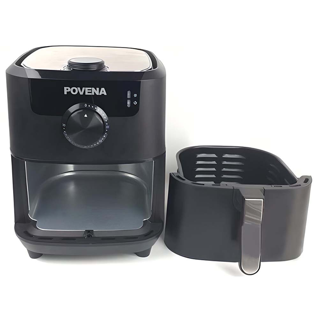 Аерофритюрниця-мультипіч POVENA AIR FRYER PVN-5522 (5.5L) Метал, Пластик - зображення 3