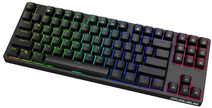 Игровая клавиатура 1stPlayer MK8 Lite Yellow Switch USB (Black) Epik (184427) - изображение 3