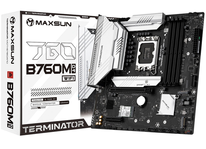 Материнська плата Maxsun Terminator B760M D4 WIFI - изображение 1