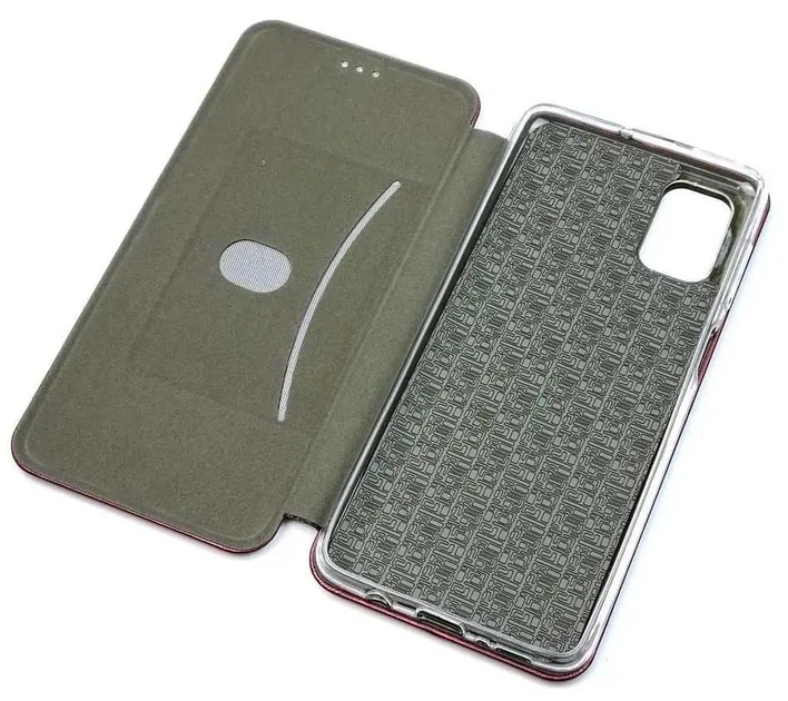 Чохол книжка для Samsung Galaxy M51 (SM-M515) магніт book бордовий - Фото 12 Чохол книжка для Samsung Galaxy M51 (SM-M515) магніт book бордовий - изображение 12