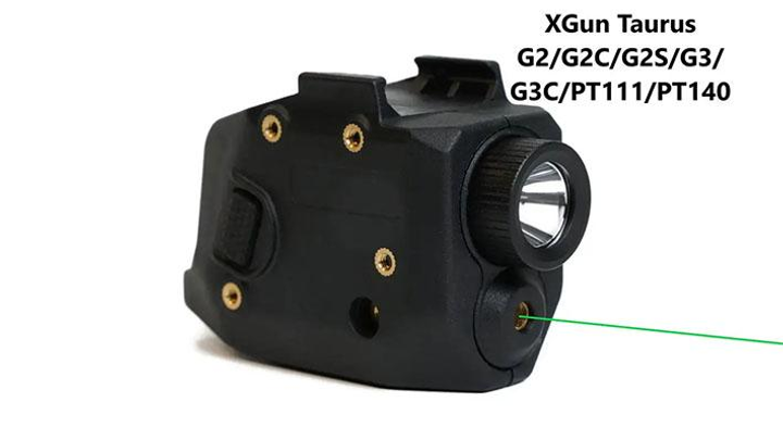 Підствольний ліхтарик з ЛЦУ XGun Taurus (зелений промінь) - зображення 1