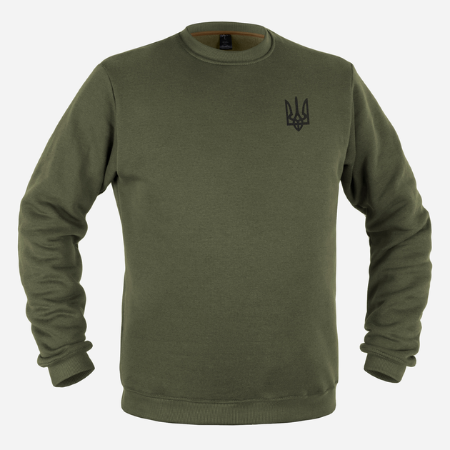 Тактический свитшот P1G-Tac Тризуб Logo UA281-29911-OD-TRL 2XL Olive Drab (2000980632442) - изображение 1