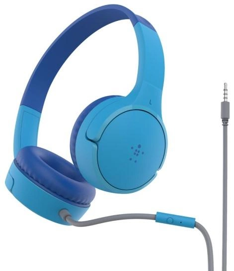 Słuchawki Belkin Soundform Mini Przewodowe Niebieski (AUD004btBL) - obraz 2