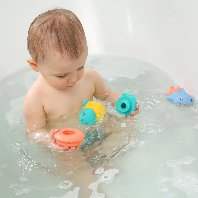 Zestaw zabawek do kąpieli Ludi Aspergeurs lavables Aquacopains 3 szt (3550833400746) - obraz 3