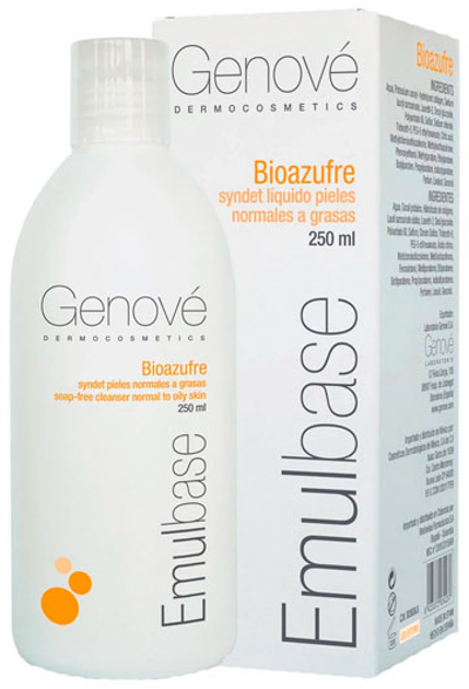 Лосьйон для тіла Genové Biosulphur Emulbase очищувальний та гігієнічний для жирної шкіри 250 мл (8423372034237) - зображення 1