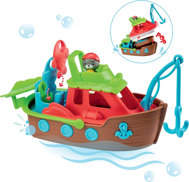 Іграшка для ванної Klorofil Stacking Boat 3 в 1 (3056567005023) - зображення 2