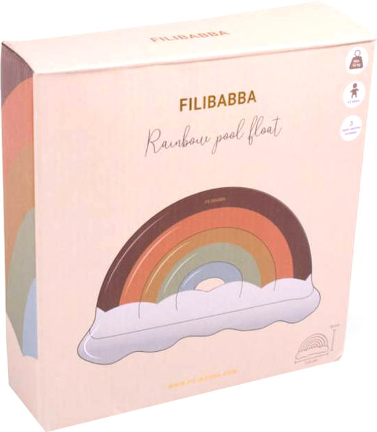Матрац для плавання Filibabba Rainbow (5712804025435) - зображення 1