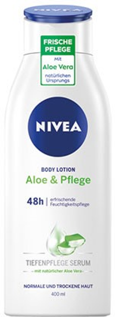Лосьйон для тіла Nivea Aloe & Care освіжаючий та зволожуючий з натуральним алое вера 400 мл (4005900637086) - зображення 1