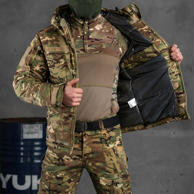 Мужская водонепроницаемая Куртка с Капюшоном Call Dragon на подкладке Omni-Heat реп-стоп мультикам размер 3XL - изображение 1