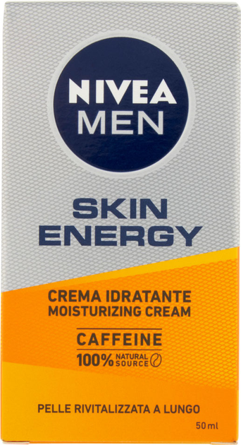 Крем для обличчя Nivea Men Skin Energy зволожувальний з кофеїном 50 мл (4005808380886) - зображення 1