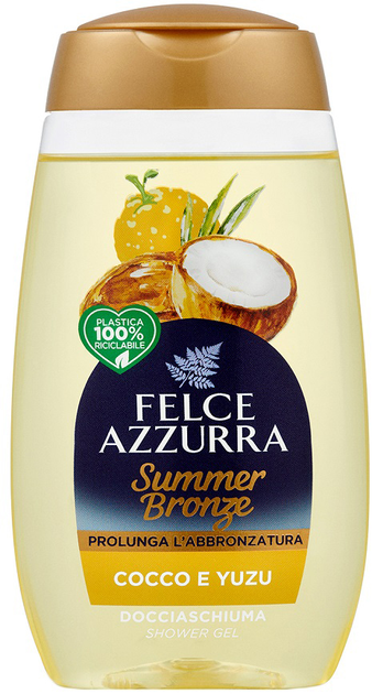 Żel do prysznic Felce Azzurra Summer Bronze kokos and yuzu 250 ml (8001280027314) - obraz 1