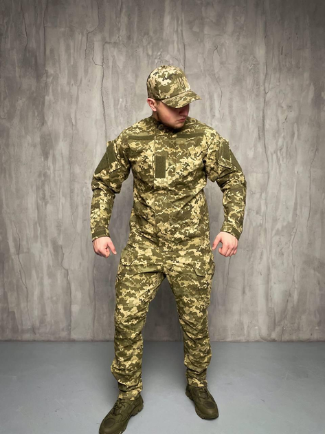 Тактичний польовий костюм вітро-вологозахисний літо, Тактична форма літня ріп-стоп Піксель ММ-14 59 - зображення 1