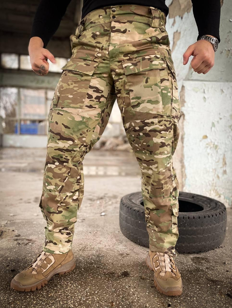 Тактичні штани польові літні, військові штани на літо ріп-стоп Мультикам 59 - зображення 2