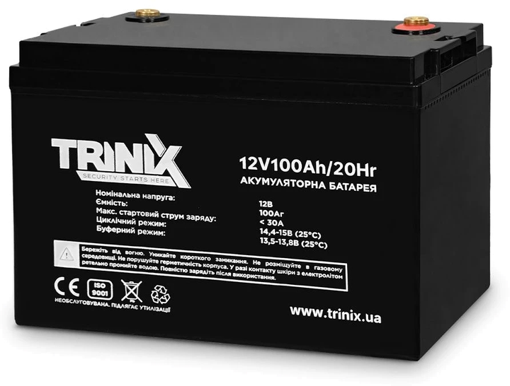 Акумуляторна батарея Trinix AGM 12V 100Ah (44-00047) – фото, відгуки ...