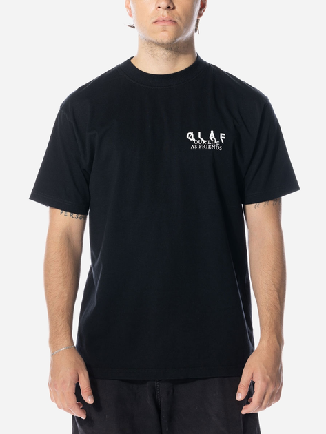 Koszulka męska Olaf M140109-BLACK XS Czarna (8720104760533) - obraz 1