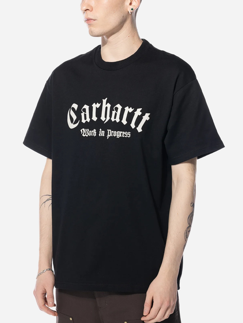 Футболка бавовняна довга чоловіча Carhartt I032875-K02XX L Чорна (4064958778202) - зображення 1