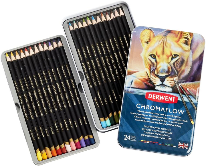 Набір кольорових олівців Derwent Chromaflow 24 шт (5028252616133) - зображення 1