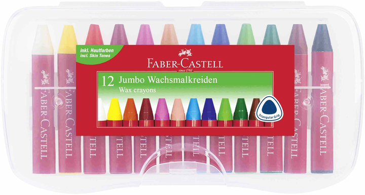 Zestaw ołówków woskowych Faber Castell Jumbo 24 szt (4005401200345) - obraz 1