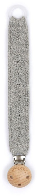Zawieszka do smoczka Smallstuff Grey Melange (42002-02) - obraz 1