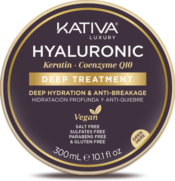 Маска для волосся Kativa Hyaluronic Keratin y Coenzyme Q10 Deep Treatment 300 мл (7750075060722) - зображення 2