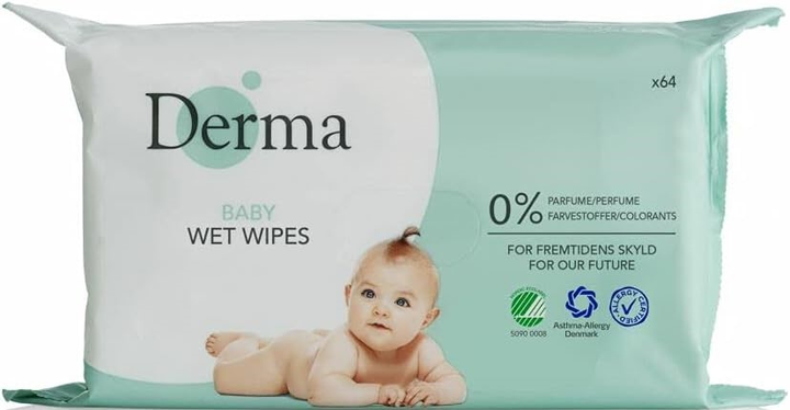 Chusteczki Derma nawilżające 64 szt (5709954013405) - obraz 1