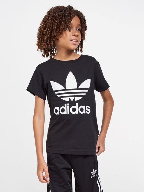 Koszulka młodzieżowa chłopięca Adidas DV2905 158 cm Czarna (4060515166642) - obraz 1
