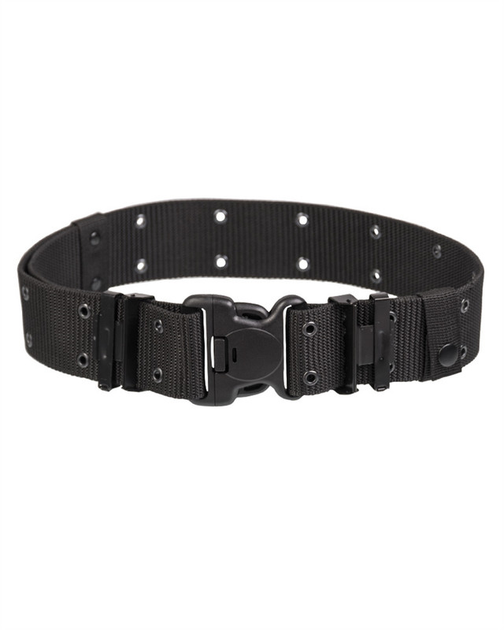 Ремінь тактичний Mil-Tec пряжка LC2 DURAFLEX M 90-110 см Чорний US LOCHKOPPEL LC2 DURAFLEX BUCKLE SCHWARZ (13312002-903-M) - зображення 1