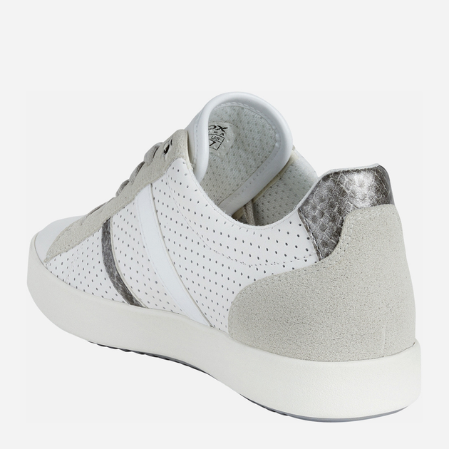 Sneakersy damskie skórzane Geox D166HA085AU 36 (3UK) 23.4 cm Białe (8050036469571) - obraz 3