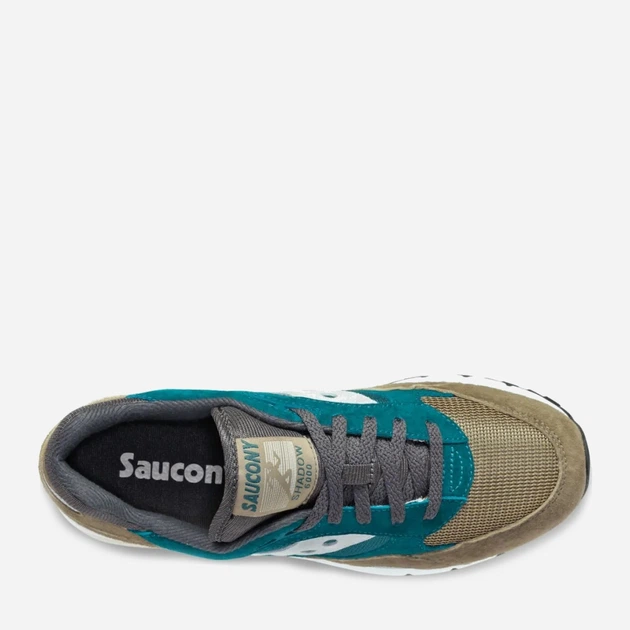 Sneakersy męskie Saucony Shadow 6000 S70441-54 42 (8.5US) 26.5 cm Szary/Ciemnoturkusowy (195019529182) - obraz 4