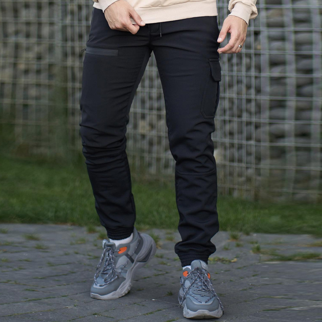 Зимние утепленные брюки унисекс из мембраны черный купить в интернет-магазине Silver Spoon