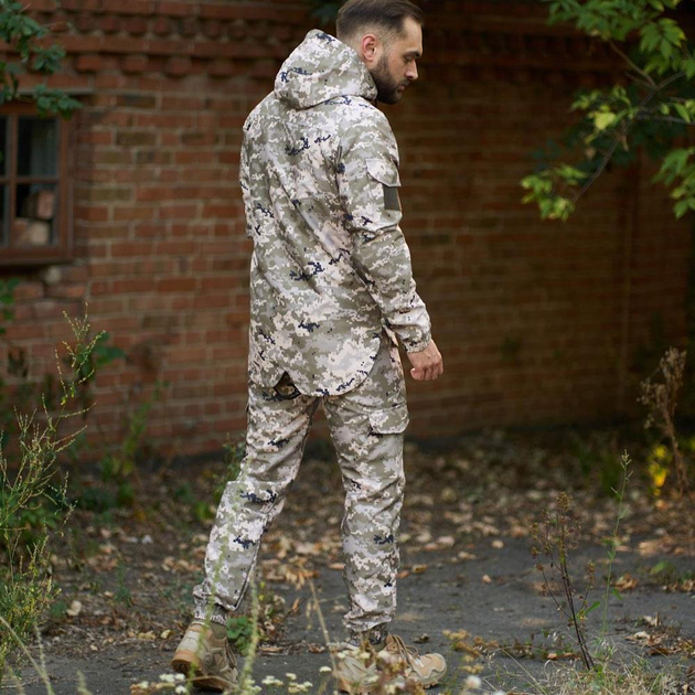 Легкий мужской Костюм Intruder Terra Куртка с капюшоном + Брюки / Полевая Форма светлый пиксель размер L - изображение 2