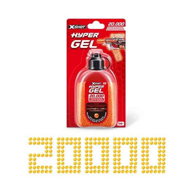 Іграшкова зброя Zuru Набір з 20 000 гелевих патронів X-SHOT Hyper Gel (36625R) - зображення 3