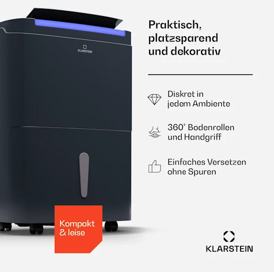 Осушувач Klarstein DryFy Connect 40, 40 л/добу, 35-45 м² - зображення 7