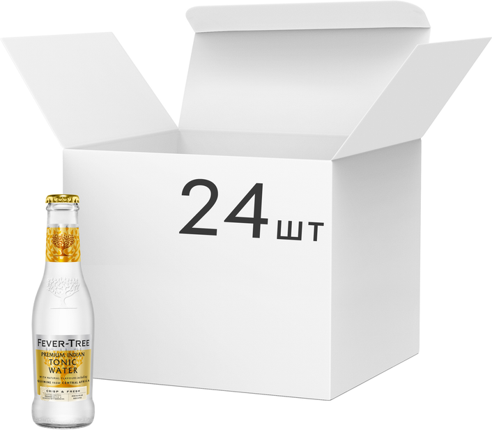 Упаковка тоніка Fever-Tree Indian 0.2 л х 24 шт (5060108450003_5060108458078) - зображення 1
