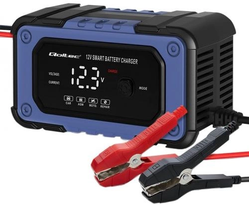Ładowarka Qoltec Battery charger with repair function 12V 6A - obraz 1