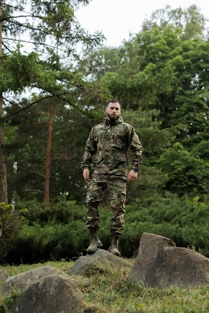 Тактический летний мужской костюм горка Рип-Стоп куртка и штаны MultiCam 52 - изображение 1