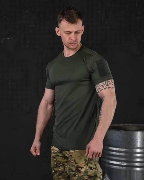Тактична чоловіча потовідвідна футболка 2XL олива (85654) - зображення 2